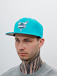Бейсболка MITCHELL NESS арт. 6HSSMM18842-CHOTEAL Charlotte Hornets NBA (бирюзовый)